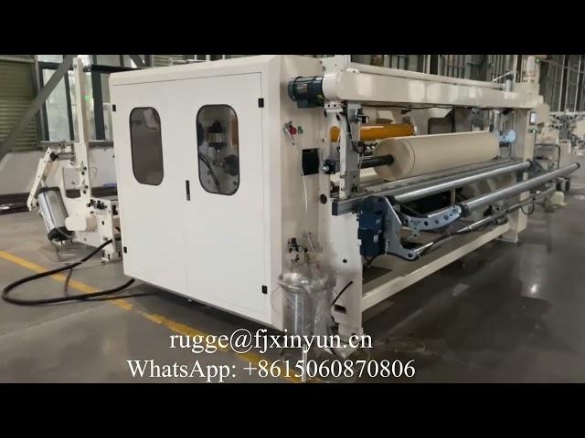 High speed maxi roll slitting rewinding machine for Saudi Arabic