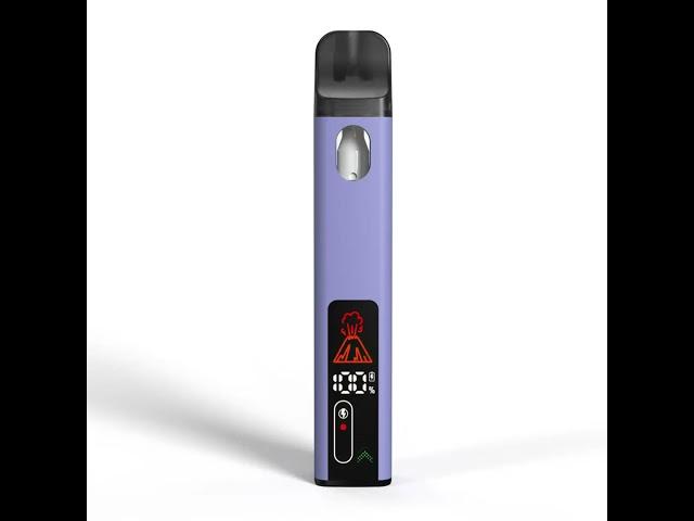 LOOK!All ceramic disposable with a display screen #hardware  #disposablevapepen #technology #gadgets