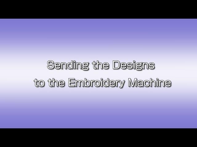 Elna Air Artist: Sending the Designs to the Embroidery Machine