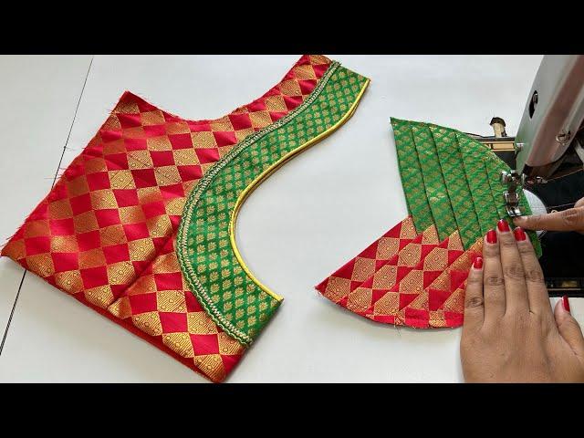 Model Blouse Back Neck Designs | Blouse Ka Design | Cutting And Stitching Back Neck Blouse Design