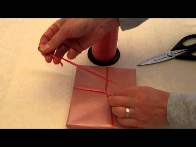 How To Tie A Ribbon On A Gift Part 1