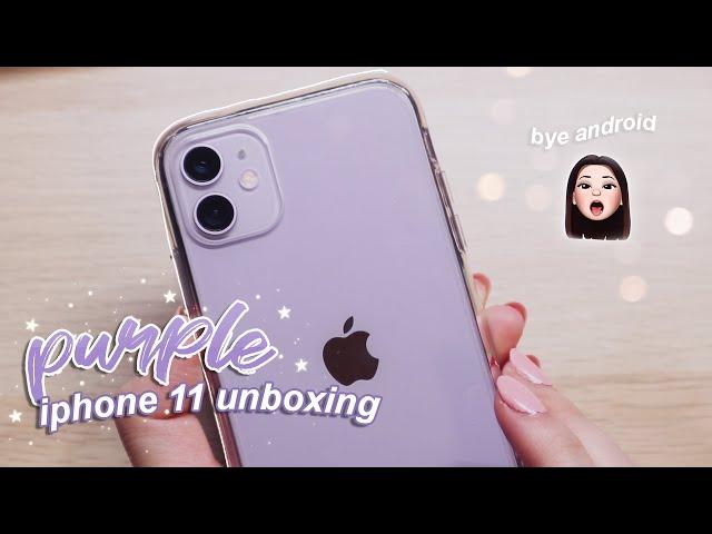 Purple iPhone 11 unboxing 