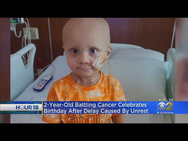 2 Year Old With Cancer Finally Celebrates His Birthday