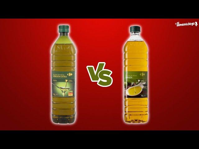 Diferencia Aceite Oliva VIRGEN vs EXTRA VIRGEN