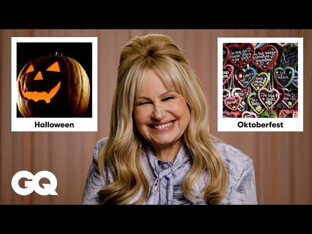 Jennifer Coolidge: THIS OR THAT – Oktoberfest vs. Halloween | GQ Germany