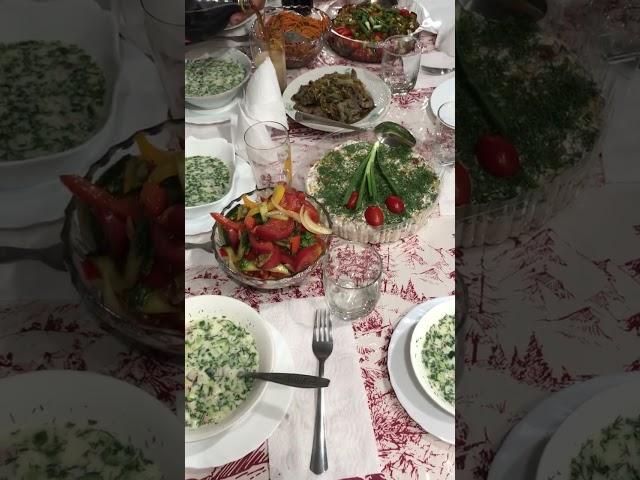 Дастархан на День Рождения! #казахстан #деньрождения #блюданапраздник