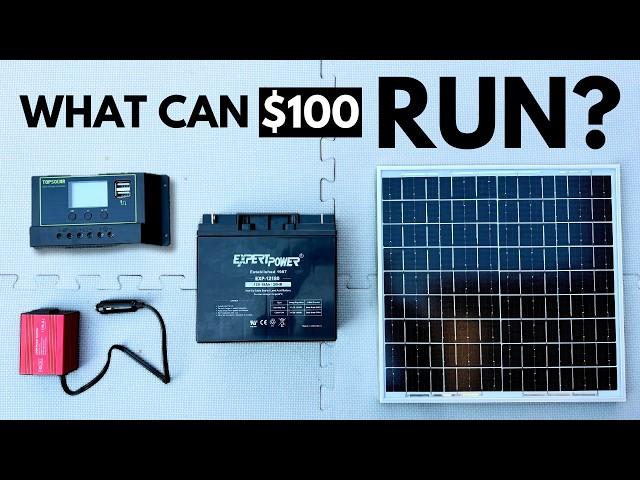 Ultra-Budget Solar Panel Setup - What Can It Power?