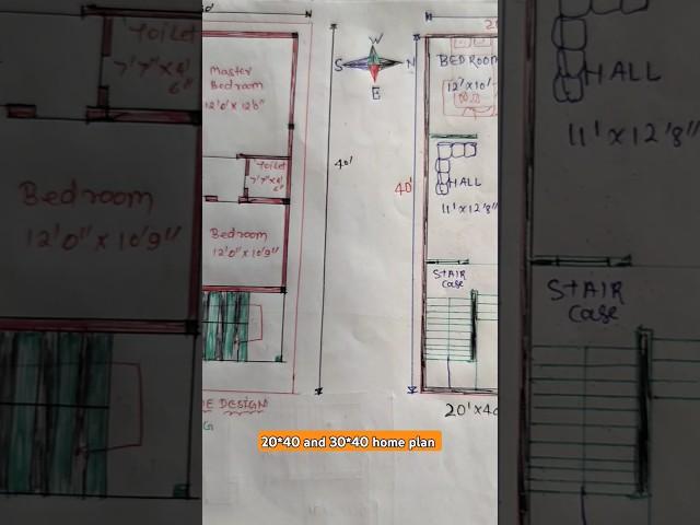 20*40 and 30*40 home plan | 800 and 1200 sqft home design #viral #home #shorts #shortvideo