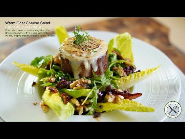 Warm Goat Cheese Salad – Bruno Albouze – THE REAL DEAL