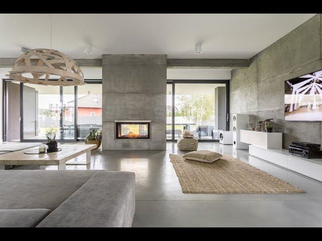 Exposed concrete interior design 2019 - Industrial Designs