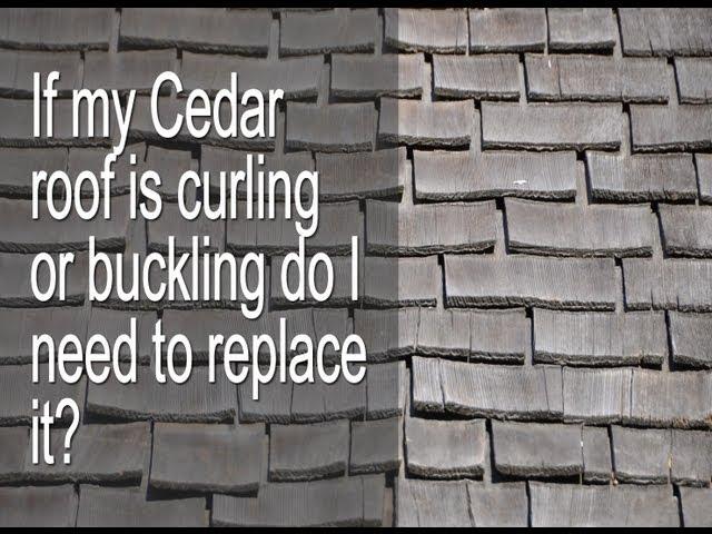 If My Cedar Roof Is Curling, Lifting,Cupping, Bending or Buckling do I need to replace it?