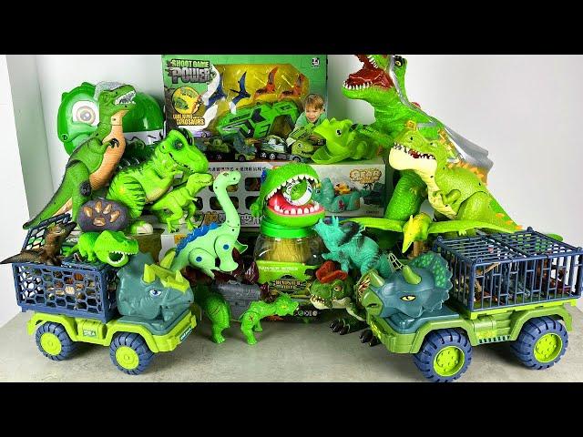 Jurassic World Unboxing Review Asmr Colorful Dinosaur Sound & Lights Action T-rex Triceratops Giga