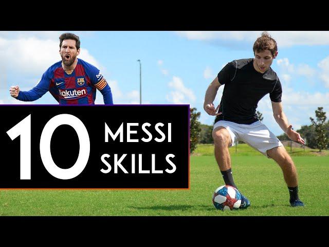 TOP 10 MESSI SKILLS to Beat Defenders