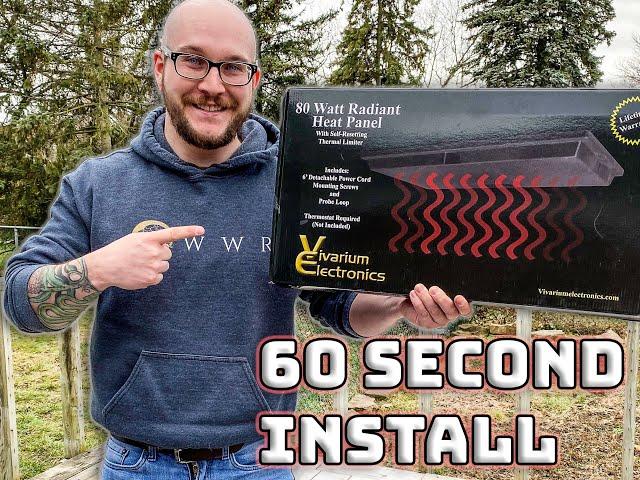 How To Install A Radiant Heat Panel In A PVC Enclosure In 1 Minute | 10 Steps #Shorts