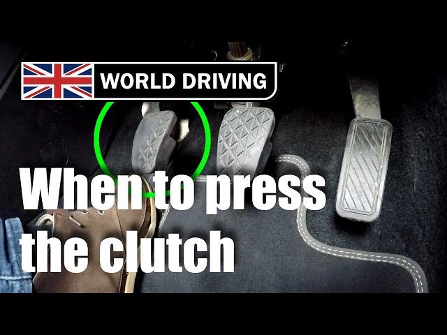 When To Press the Clutch Driving Lesson for Beginners