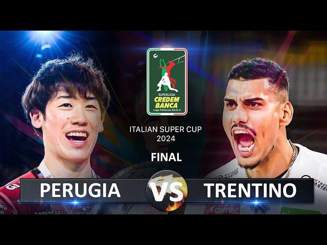 Final of Italian Super Cup 2024 | Sir Susa Vim Perugia vs Itas Trentino