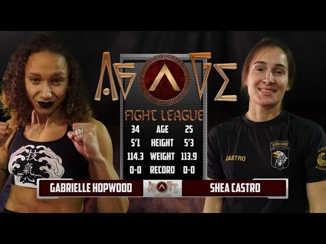 AFL 7 Gabrielle Hopwood VS Shea Castro/ Female MMA Match