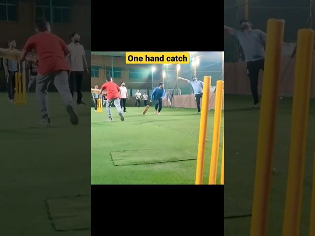 one hand catch #cricket #cricketshots #youtubeshorts #cricketturf #crickettechniques