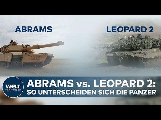 KAMPFPANZER-VERGLEICH: Abrams vs. Leopard-2 - So unterscheiden sich die beiden Modelle