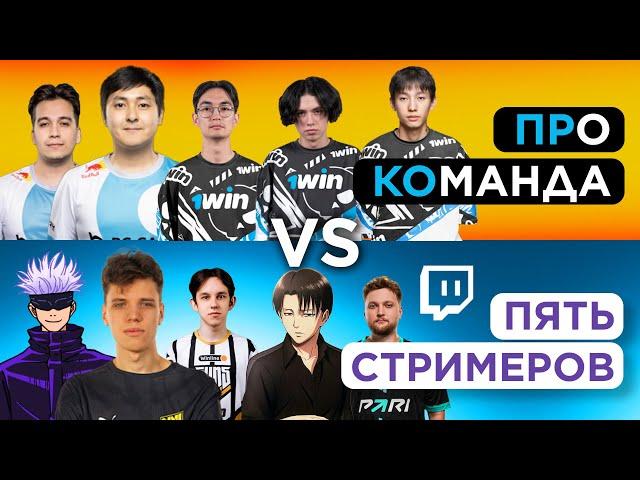 ПЯТЬ СТРИМЕРОВ vs ПЯТЬ PRO-ИГРОКОВ