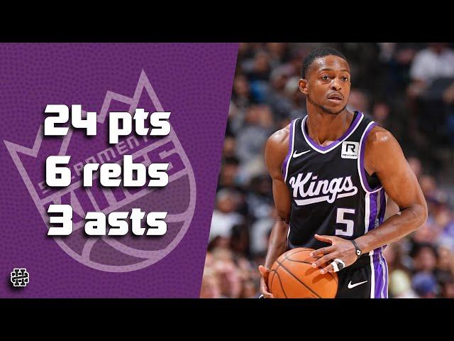 De'Aaron Fox 24 pts 6 rebs 3 asts vs Spurs 24/25 season