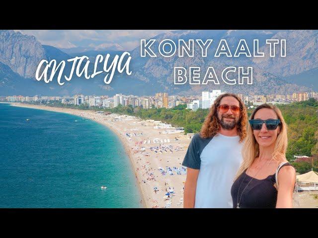 Antalya Konyaaltı Beach Walk Turkey | Antalya Konyaaltı Sahili