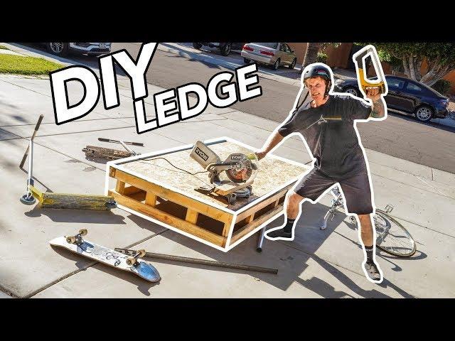 HOW TO MAKE DIY SKATEPARK LEDGE for Beginners in 3 Hours