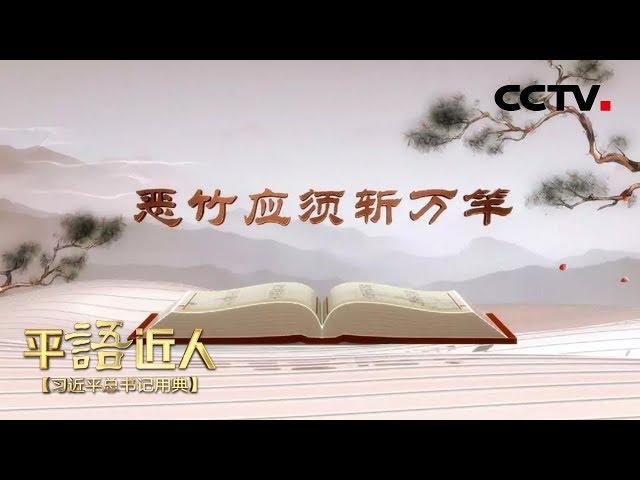 《平“语”近人——习近平总书记用典》 第九集：恶竹应须斩万竿 20181016 | CCTV