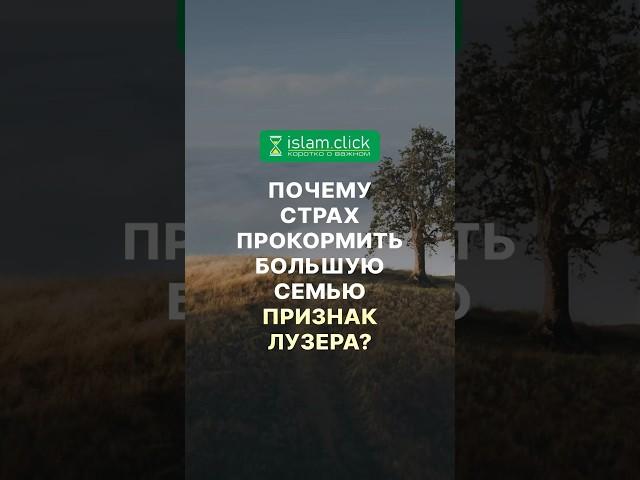 Почему страх прокормить большую семью - признак лузера? Абу Яхья Крымский #Shorts