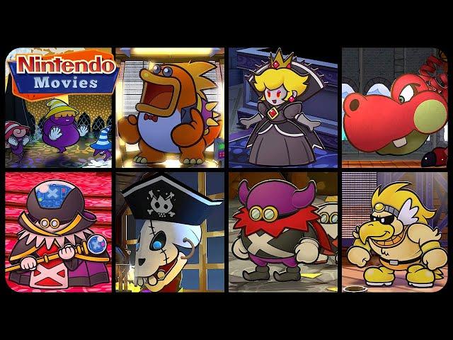 Paper Mario: The Thousand-Year Door Remake - All Boss Battles (mini-bosses included!)