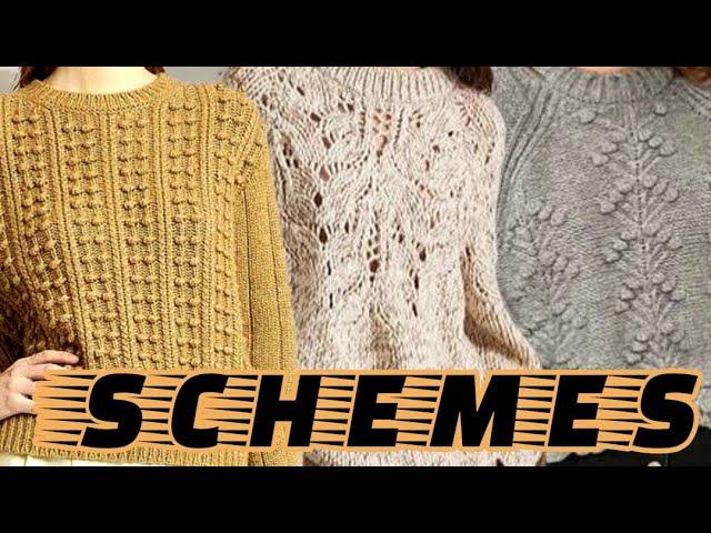 Улетные свитера со схемами вязания. Awesome sweaters with knitting patterns.