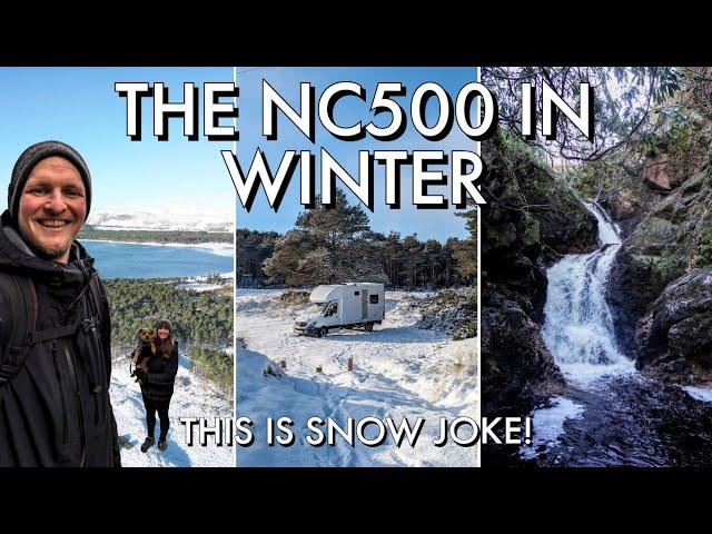 NC500: East coast by campervan | snow, waterfalls & beaches