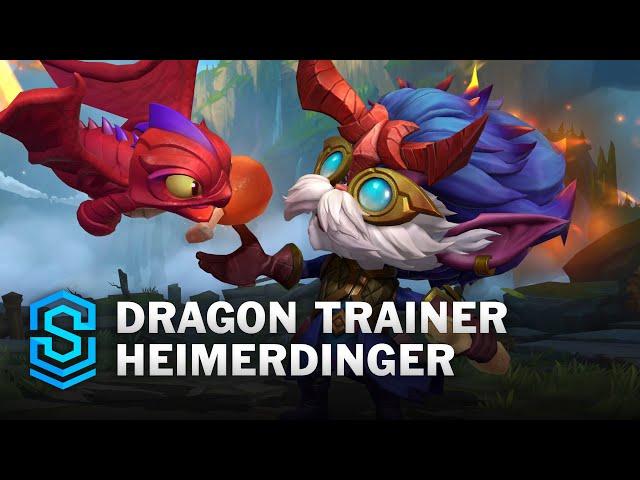 Dragon Trainer Heimerdinger Wild Rift Skin Spotlight