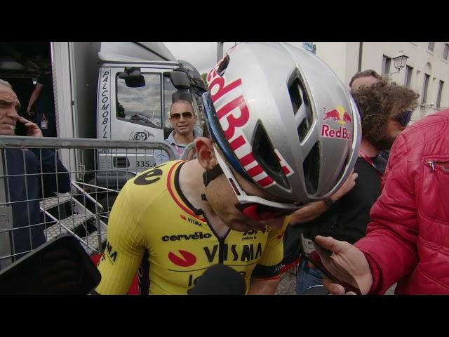 Wout van Aert   Interview at the finish   Stage 13   Giro d'Italia 2025