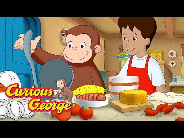 George and Marco Make Tortillas  Curious George  Kids Cartoon