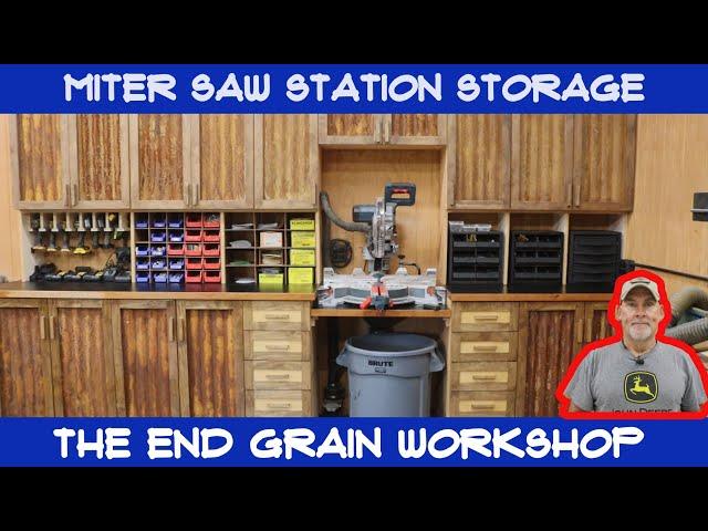 Miter Saw Station Storage Ideas - The End Grain Workshop