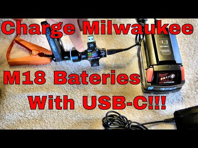 Milwaukee M18 USB-C: Charge Your M18 Batteries with USB-C!