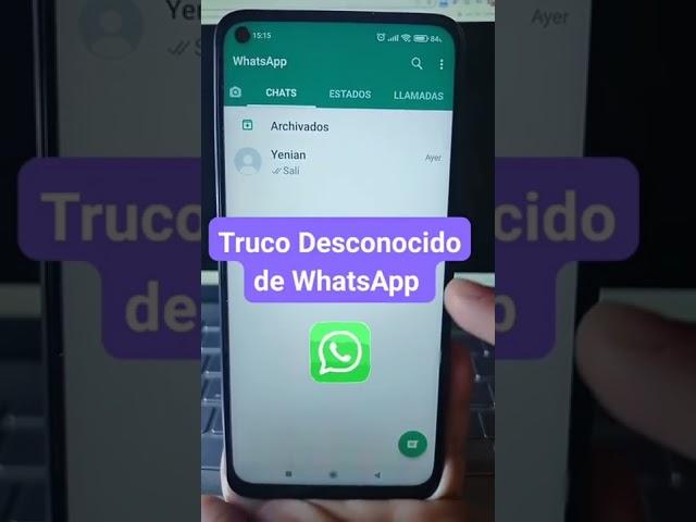 Truco Desconocido en WhatsApp #shorts #yenianferreira #whatsapp #tips