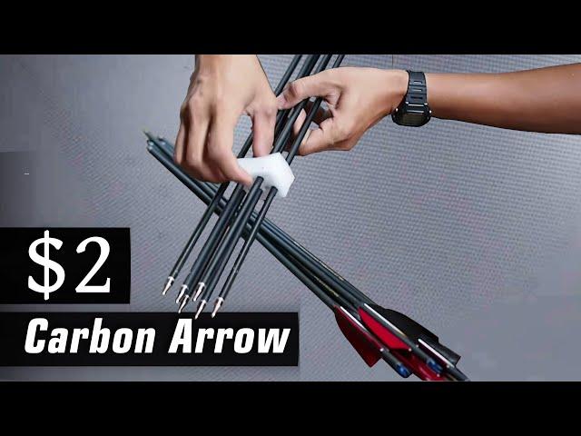 Unboxing 2$ carbon arrows from China, cheap strong carbon arrows