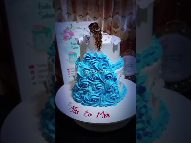 Bridal shower cake  taste cake with Sahar Maryam