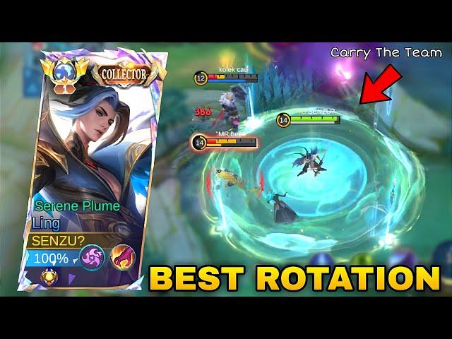 LING FASTHAND ( TOP ROTATION FOR CARRY ) WHEN ALL ENEMY LOCK MY LING Gameplay Mobile Legends