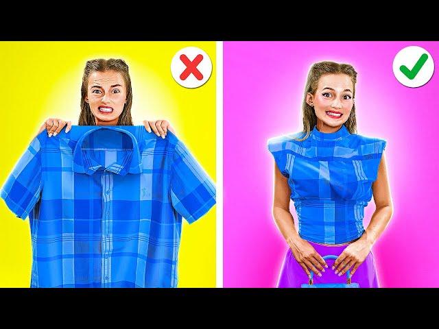 Easy Clothes Tricks to Look Gorgeous Every Day! Fashion Hacks To Be Popular by 123 GO!