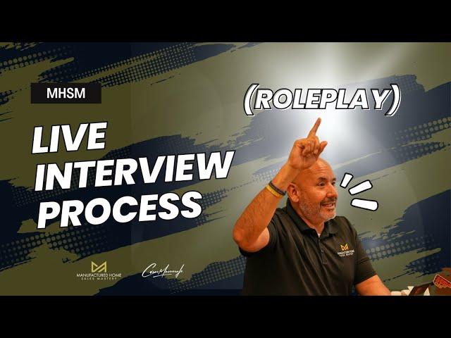 LIVE Interview Process (Roleplay) | Cesar Mascorro Jr.