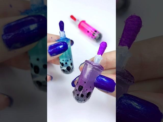 easy DIY boba squishy - how to make squishy pen - fati craft world