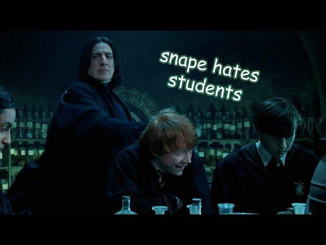 snape hating students for 3 minutes straight