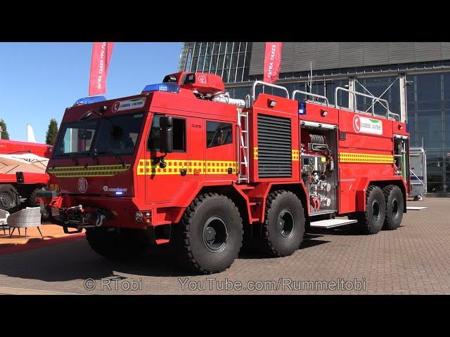 Heavy Tatra/ Rosenbauer Fire Tanker - Exterior, Blue Lights & Interior - Interschutz 2022 [Germany]