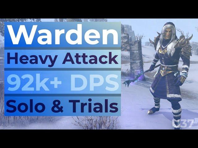 ESO Heavy Attack Warden: One Bar Oakensoul Build for Solo & Trials