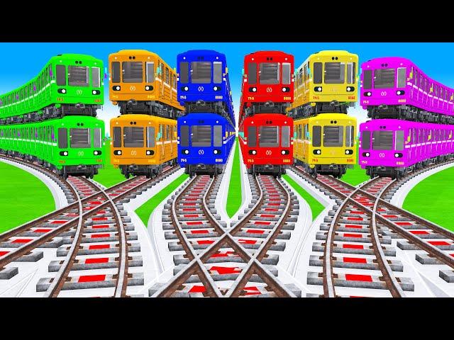 踏切アニメ あぶない電車 6 TRAIN  Fumikiri 3D Railroad Crossing Animation #1