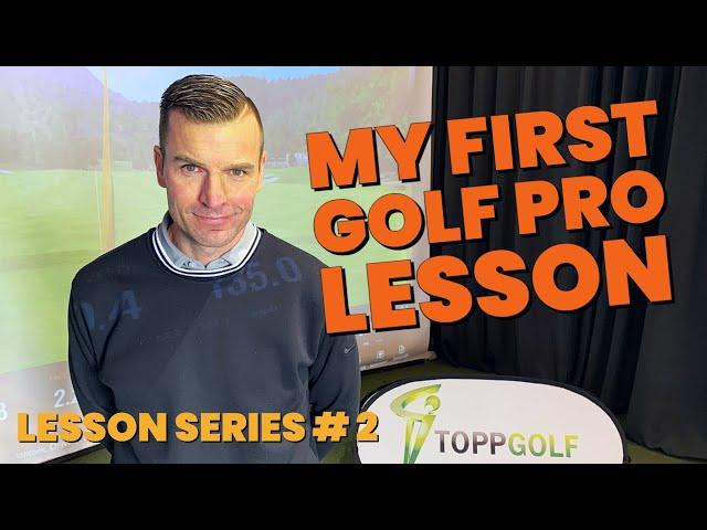 My first golf pro lesson (16 handicap golfer) with pro Mark Davies - Golf lesson series episode #2