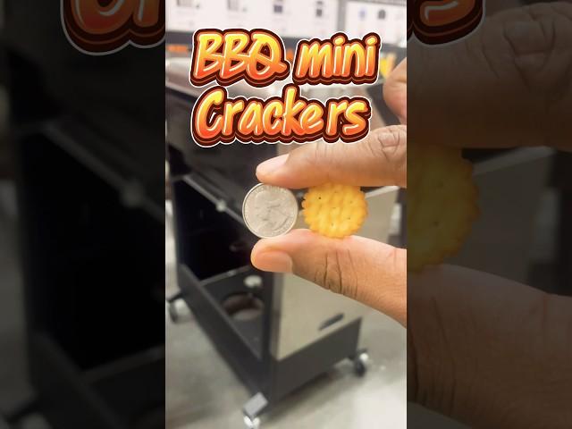 BBQ crackers the size of a quarter 🪙